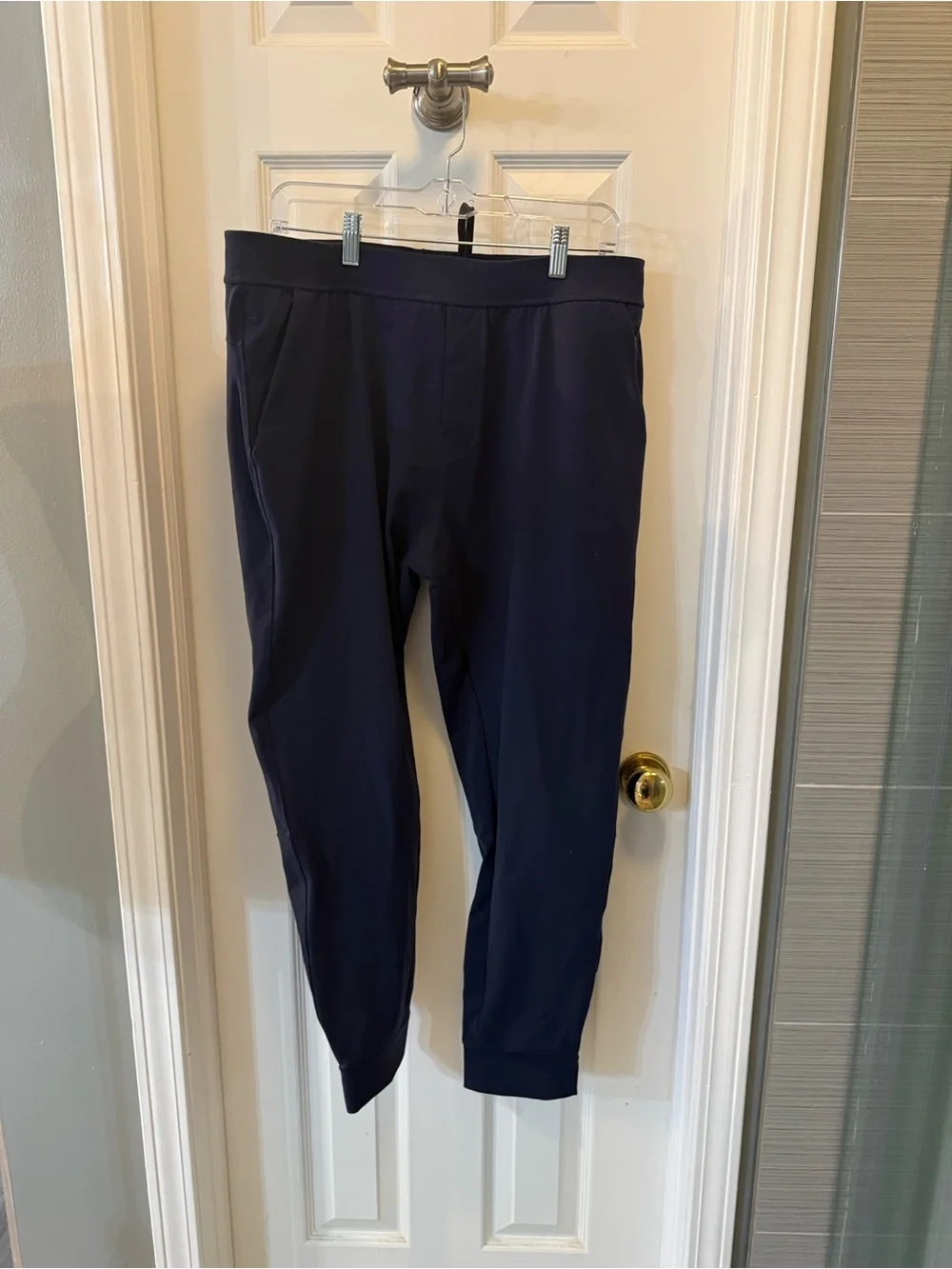 Public Rec Mens All day Everyday Navy Athletic Joggers‎ with Elastic Waist 36/30